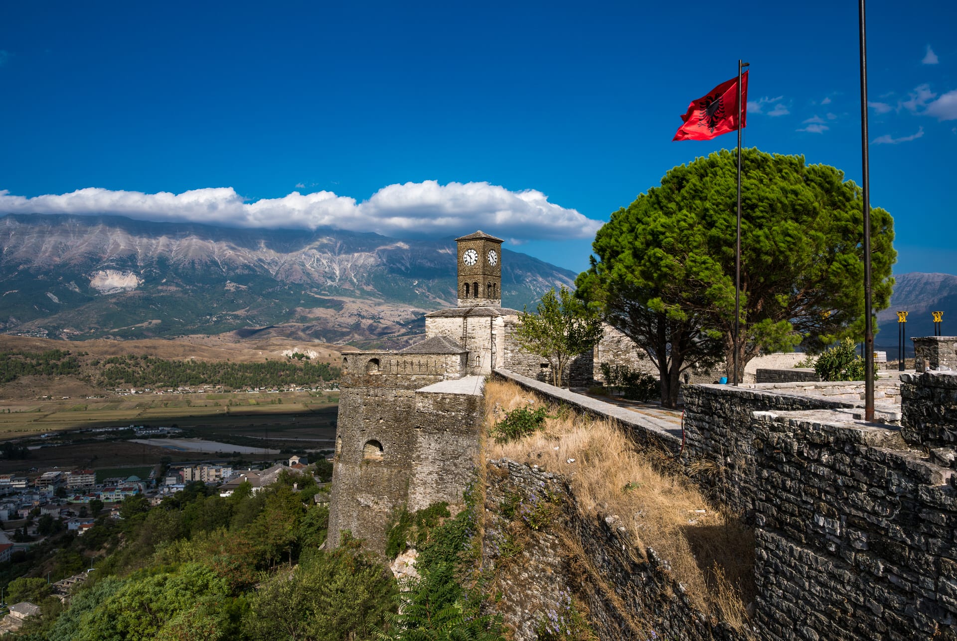 Gjirokaster Citadel, a well-preserved castle and UNESCO World Heritage site