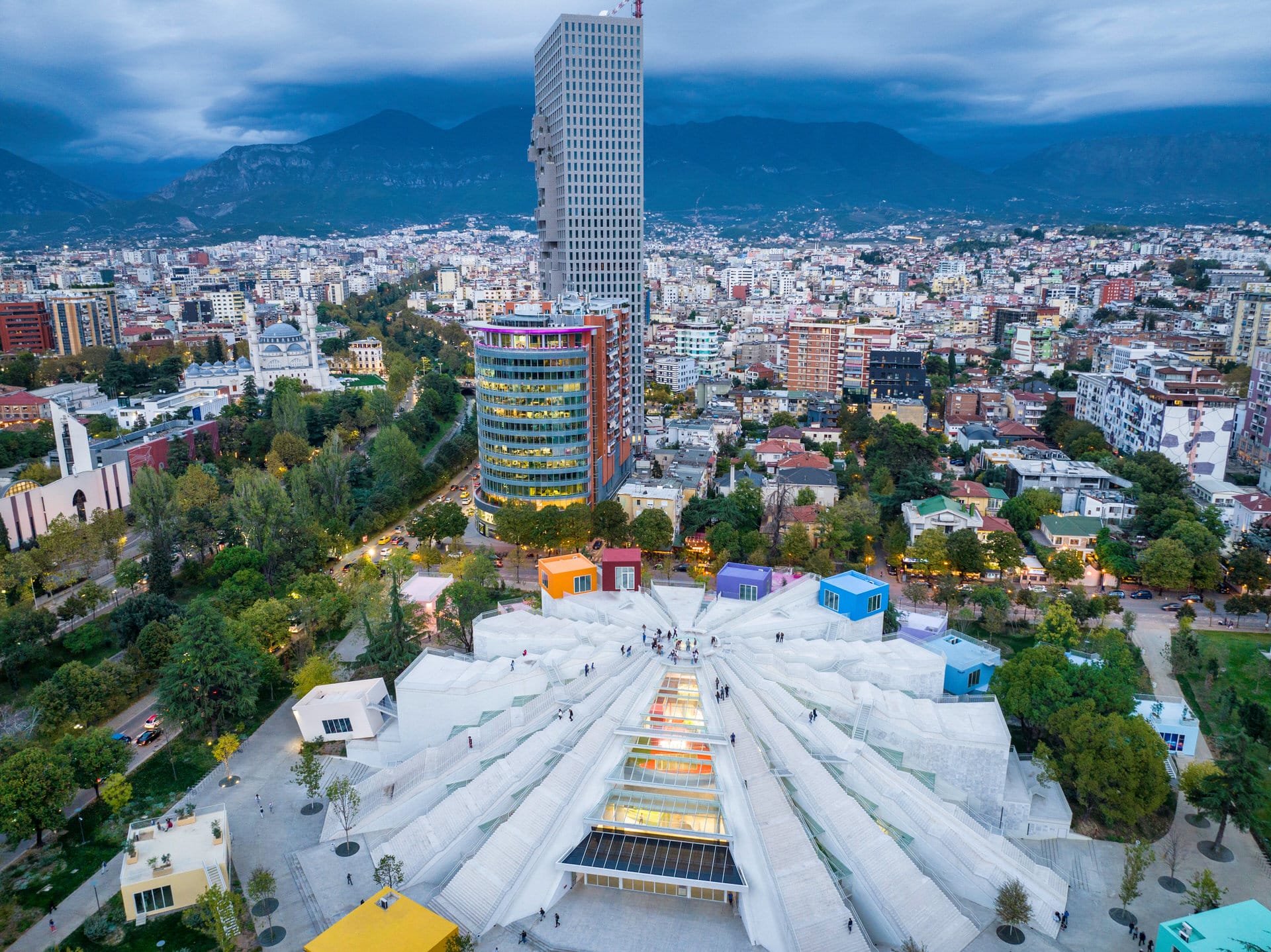 The Pyramid of Tirana, a symbol of the capital of Albania